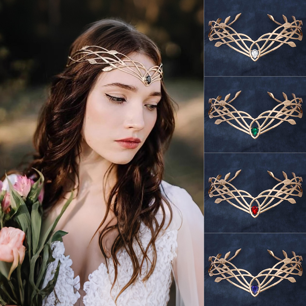 Women'S Formal Accessories - Luxury Tiaras Headbands for Women Leaf