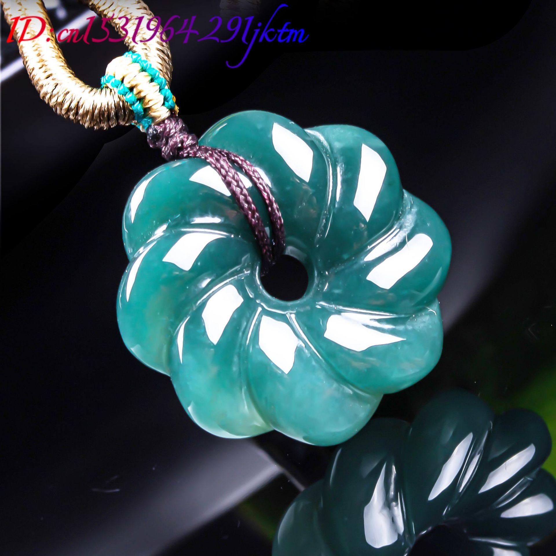 Natural Burmese Jadeite Flower - Women Accessories For Gift recension och pris