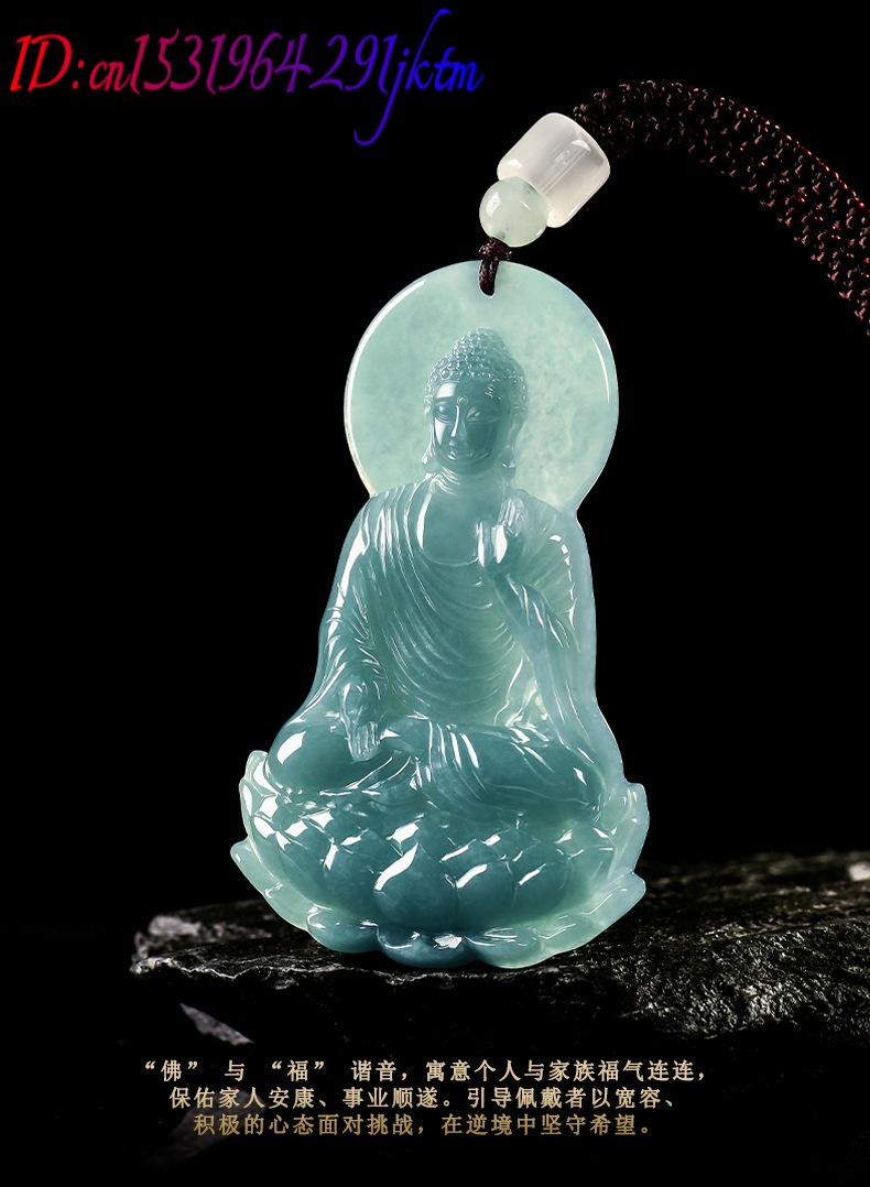 Natural Burmese Jadeite Buddha - Women Accessories For Gift recension och pris