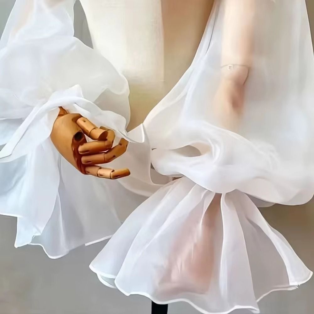 Puffy Bridal Sleeves Long Slee - Women'S Accessories For Neck recension och pris