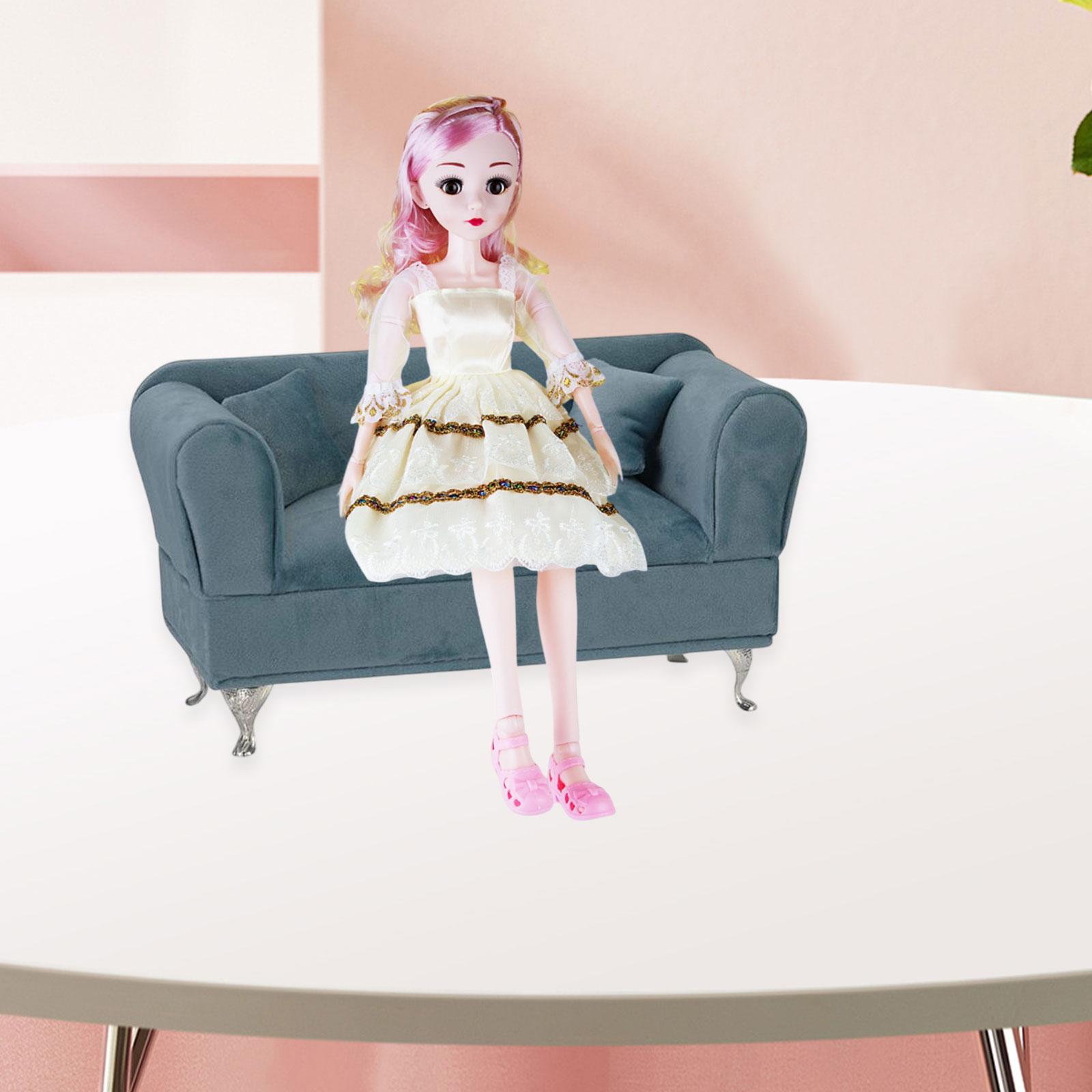 1:6 Dollhouse Sofa Couch Dustp - Women Accessories Display recension och pris