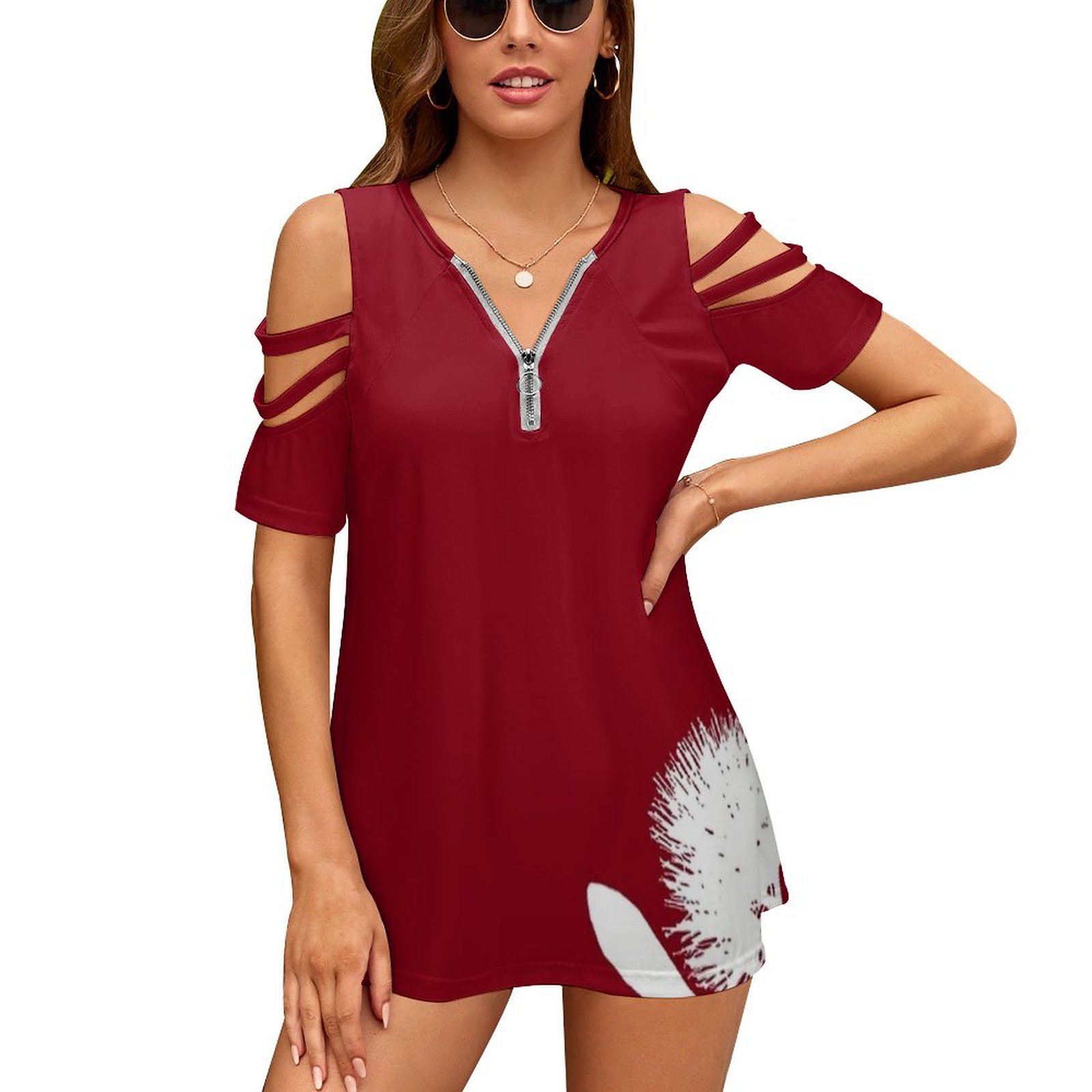 Pohutukawa-White On Red Women  - Women'S Accessories Nz recension och pris
