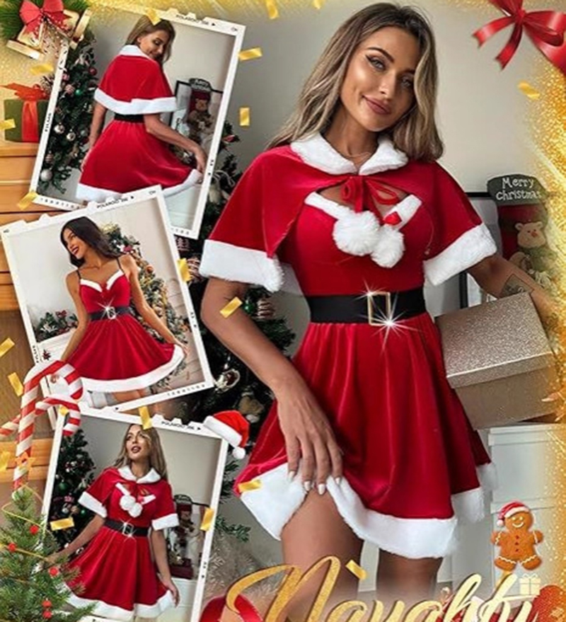 Santa Claus Costume Christmas  - Women'S Vacation Accessories recension och pris