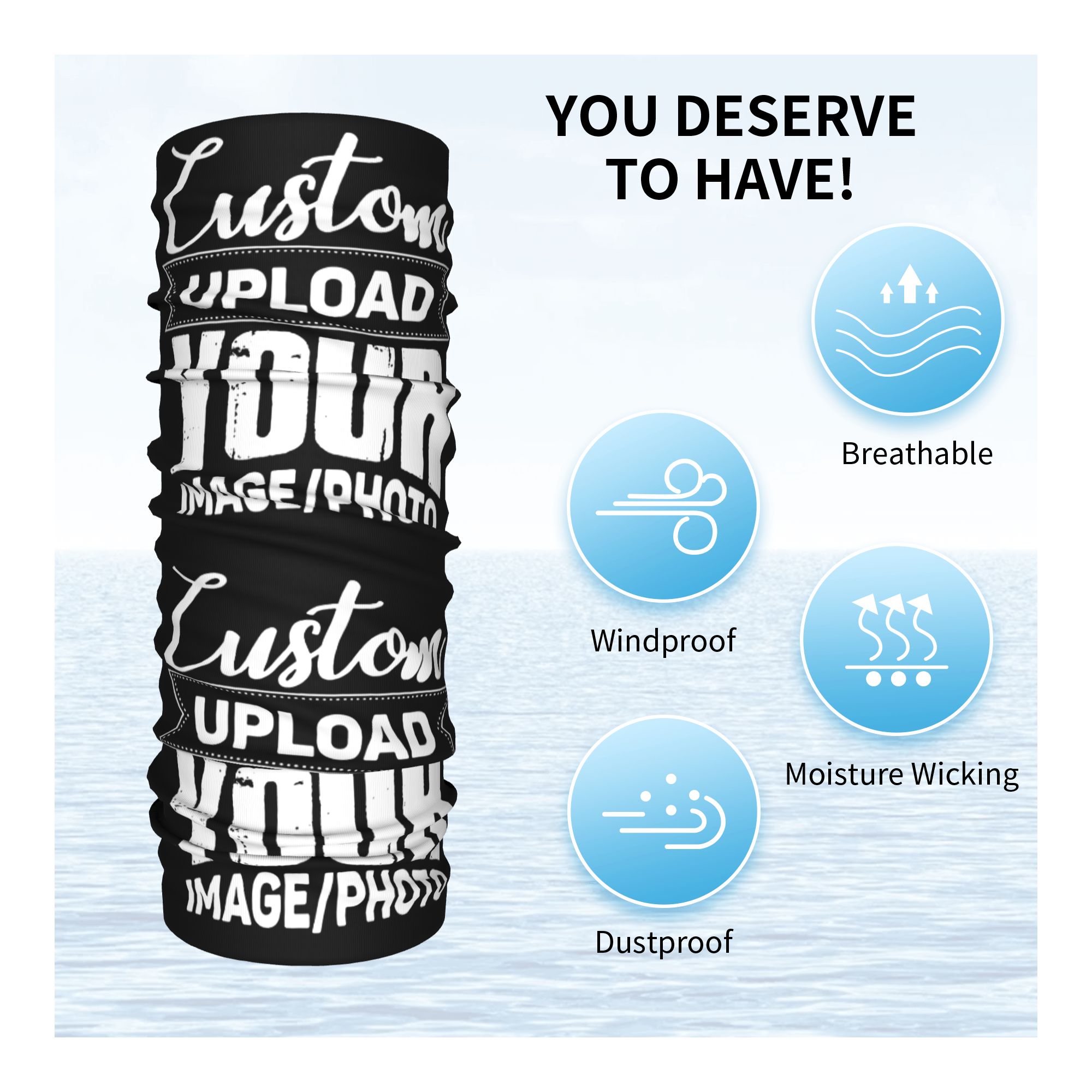 Custom Your Design Here Bandan - Women Accessories Logo Design recension och pris
