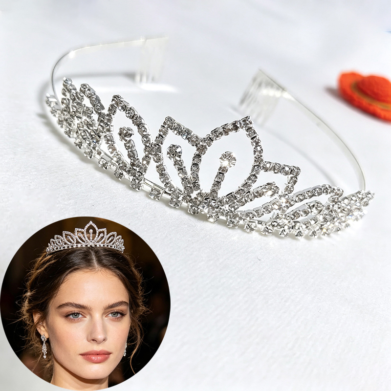 Silver Color Sparkling Rhinest - Women Accessories For Gift recension och pris