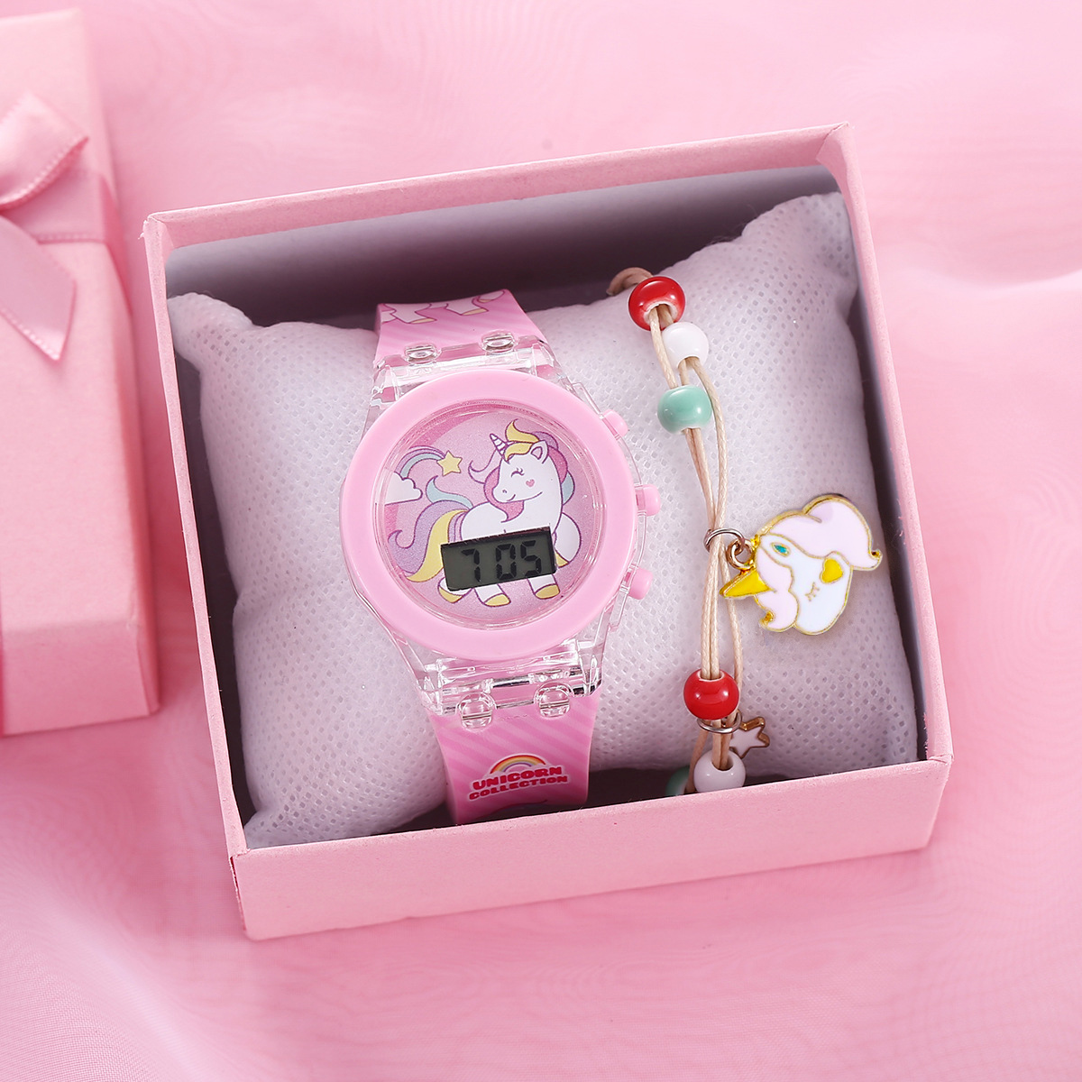 Cute Unicorn Girls Watches wit - Women Accessories Display recension och pris