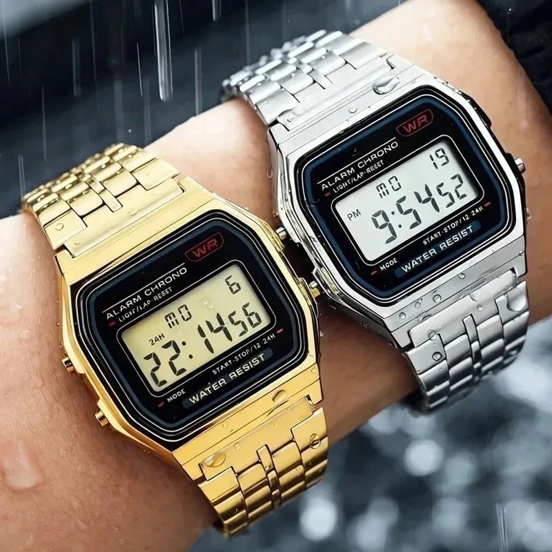 Luxury F91W Steel Band Watches - Women Accessories Display recension och pris