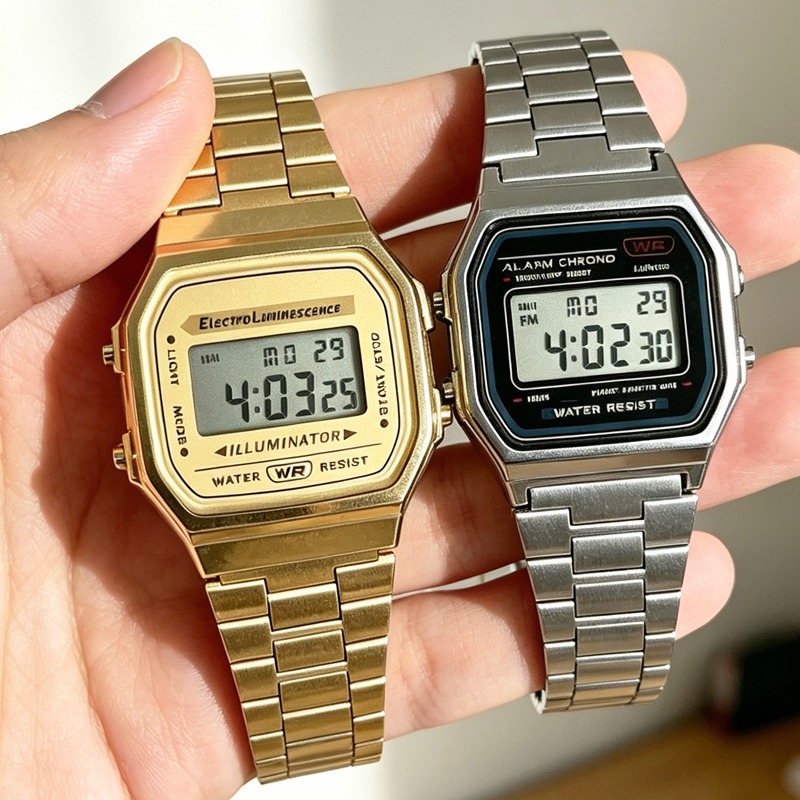 F91W Band Watch Waterproof Ret - Women Accessories Display recension och pris