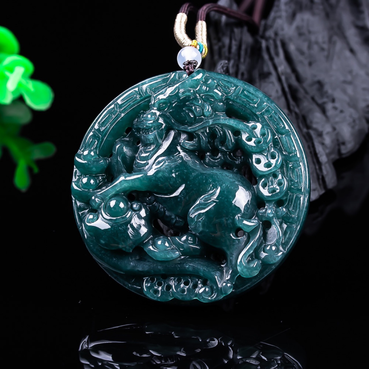 Burmese Jadeite Dragon Pendant - Women Accessories For Gift recension och pris