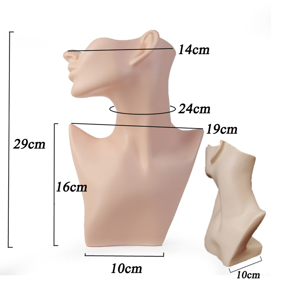 White Half Face Mannequin Head - Women Accessories Display recension och pris