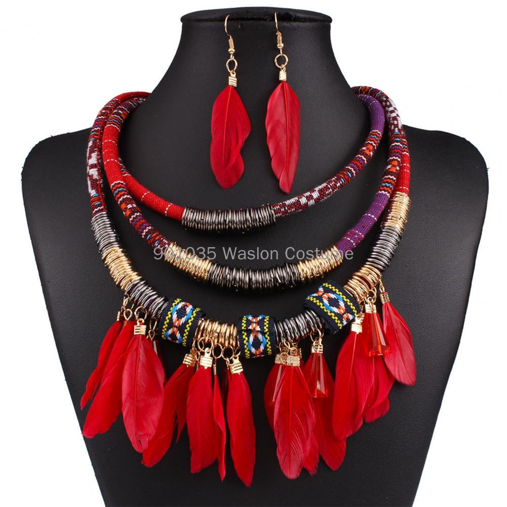 2Pcs/Set Egypt Feather Tassel  - Women Accessories Egypt recension och pris