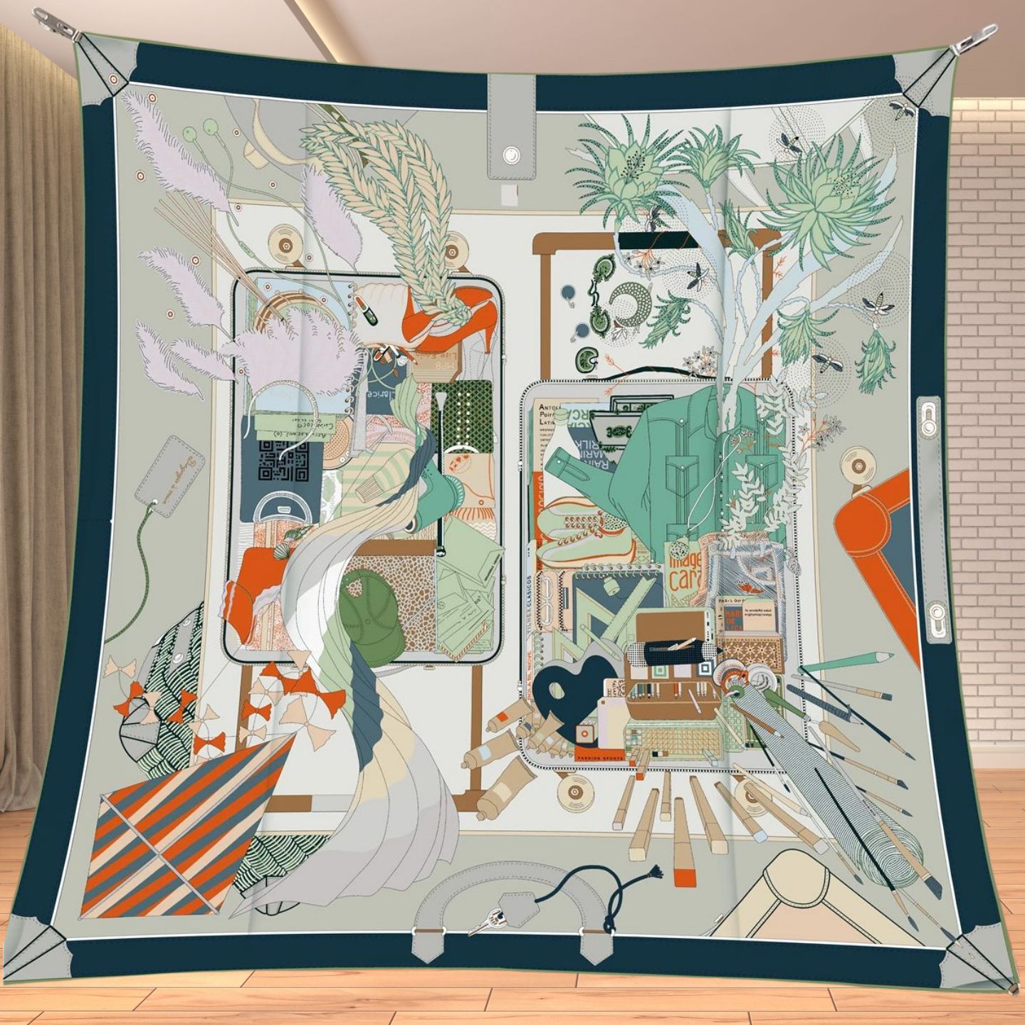 90cm Twill Silk Like Square Sc - Women'S Vacation Accessories recension och pris