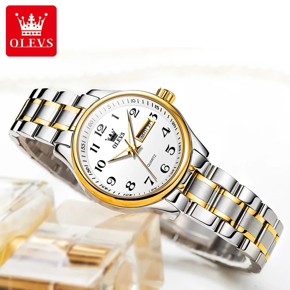 OLEVS 5567 Luxury Quartz Watch - Women Accessories Display recension och pris