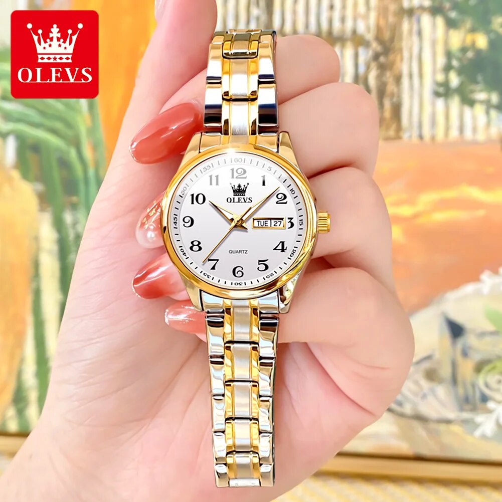 OLEVS 5567 Luxury Quartz Watch - Women Accessories Display recension och pris