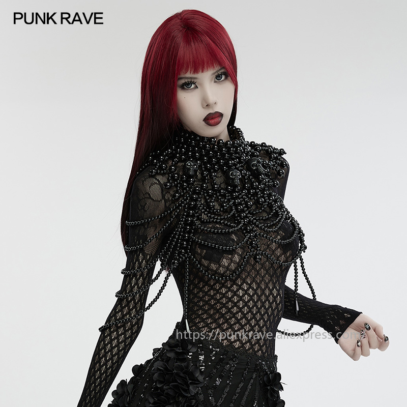 PUNK RAVE Women's Gothic Skull - Women'S Accessories For Neck recension och pris