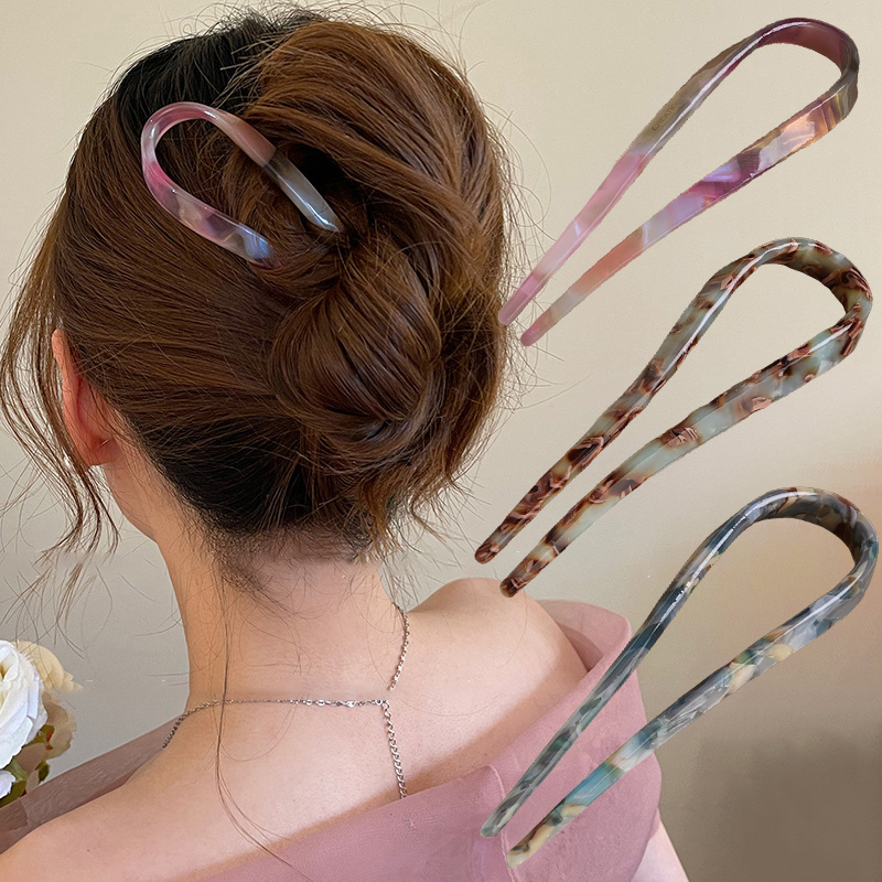 U-Shaped Hair Sticks Acetate A - Women'S Formal Accessories recension och pris