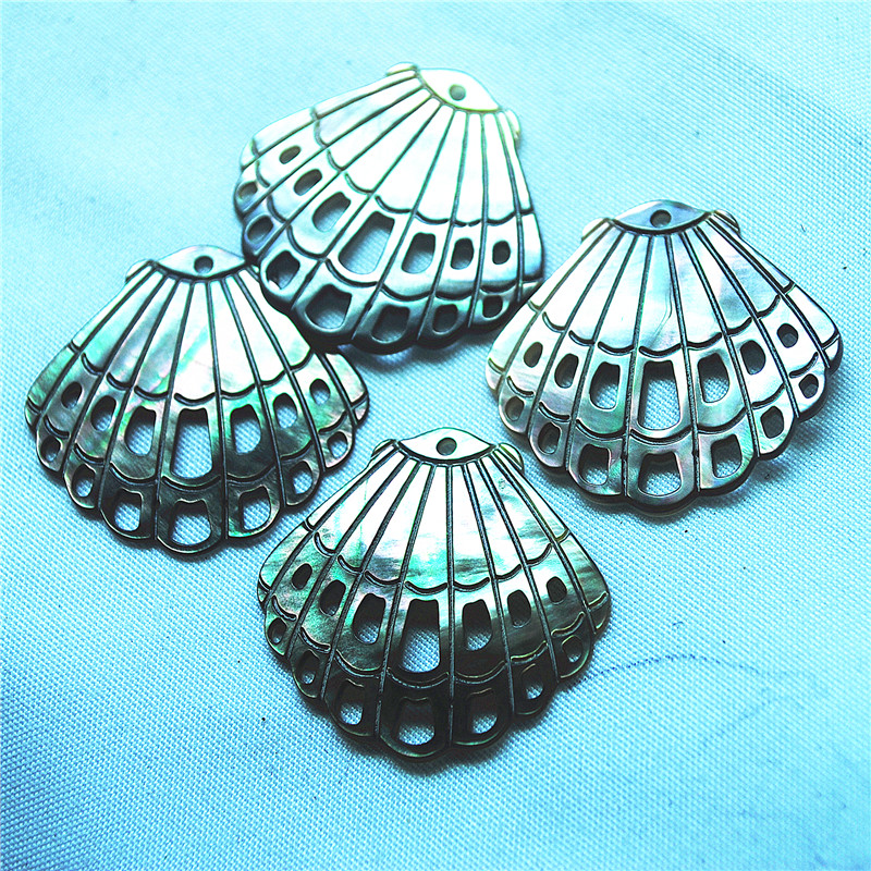 4PCS BLACK SHELL PENDANTS CARV - Women'S Accessories Nz recension och pris
