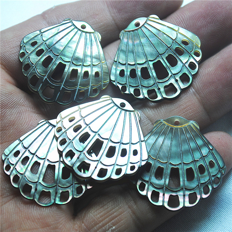 4PCS BLACK SHELL PENDANTS CARV - Women'S Accessories Nz recension och pris
