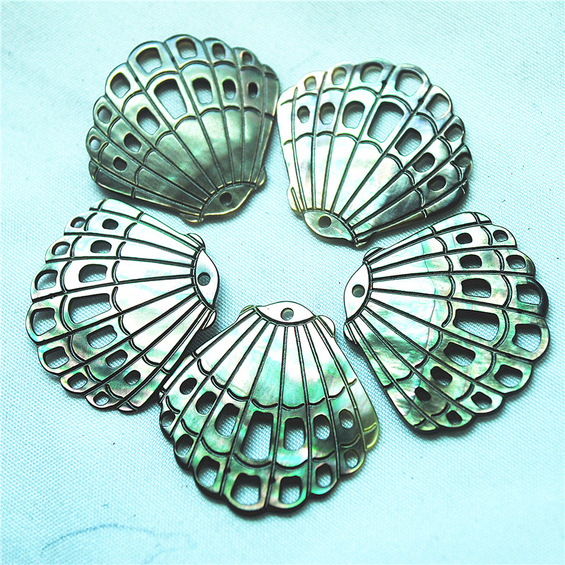 4PCS BLACK SHELL PENDANTS CARV - Women'S Accessories Nz recension och pris