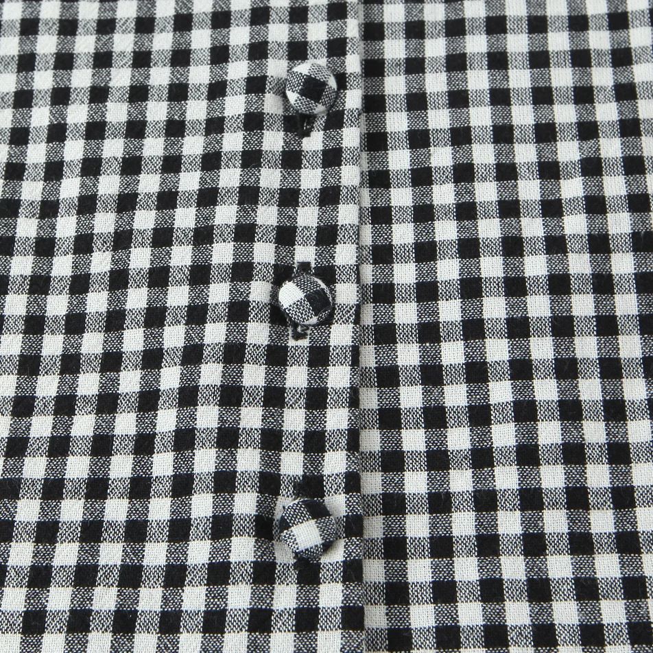 Chic Black White Plaid Spliced - Women Electronic Accessories recension och pris