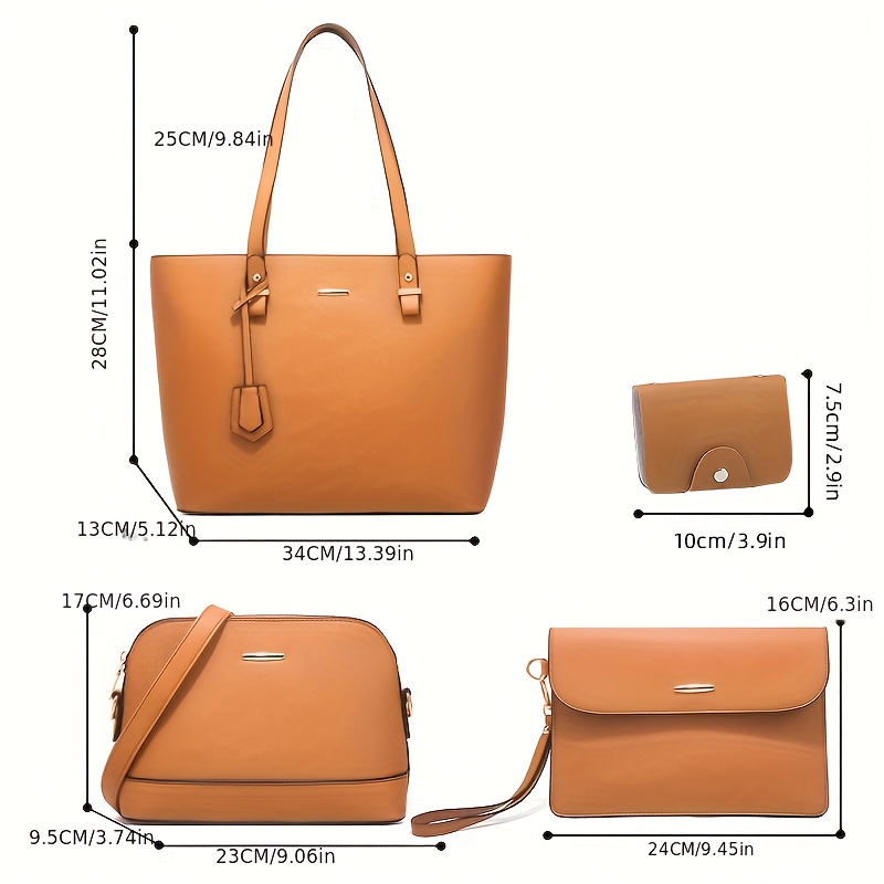 4pcs Fashion Women's Bag Sets  - Women'S Accessories For Suit recension och pris
