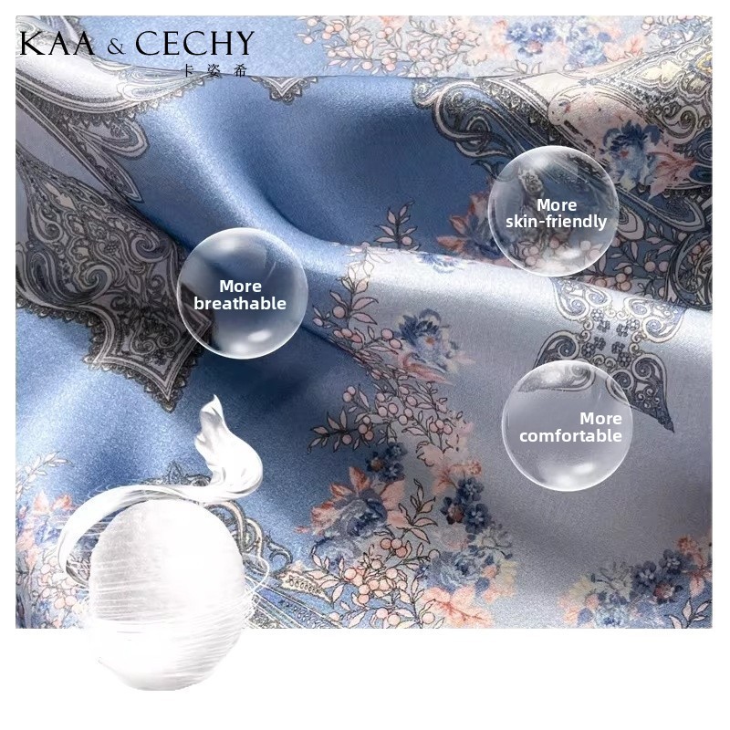Baroque Floral 100% Mulberry S - Women'S Accessories For Neck recension och pris