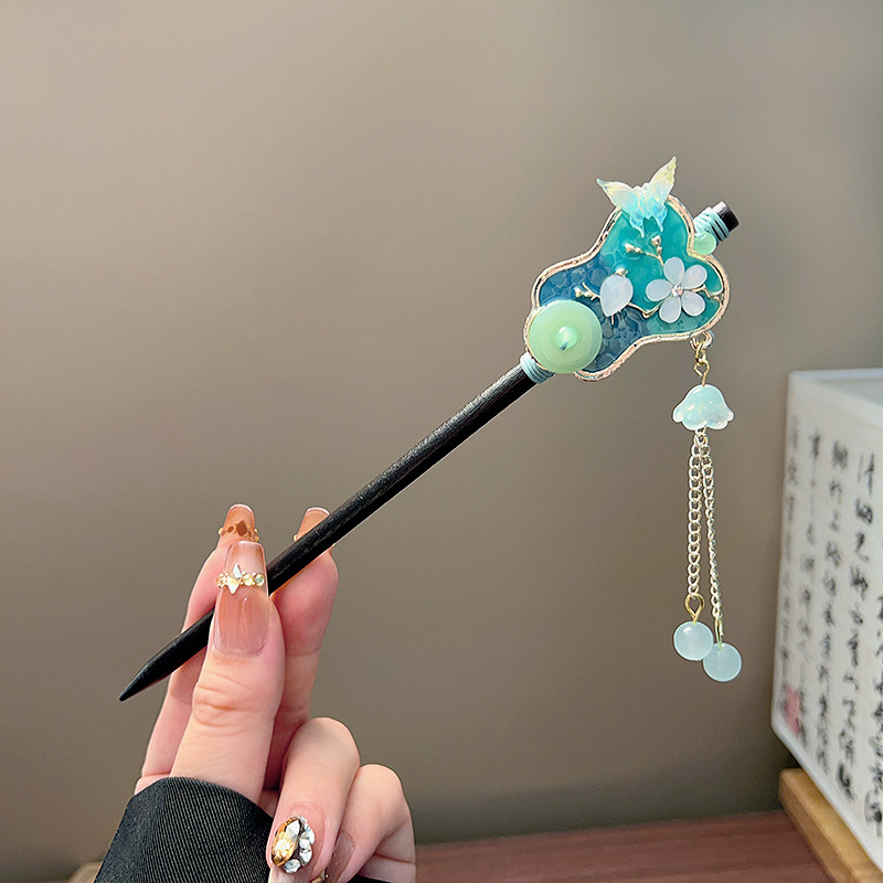 Classic Tassel Hair Stick Blac - Women'S Formal Accessories recension och pris