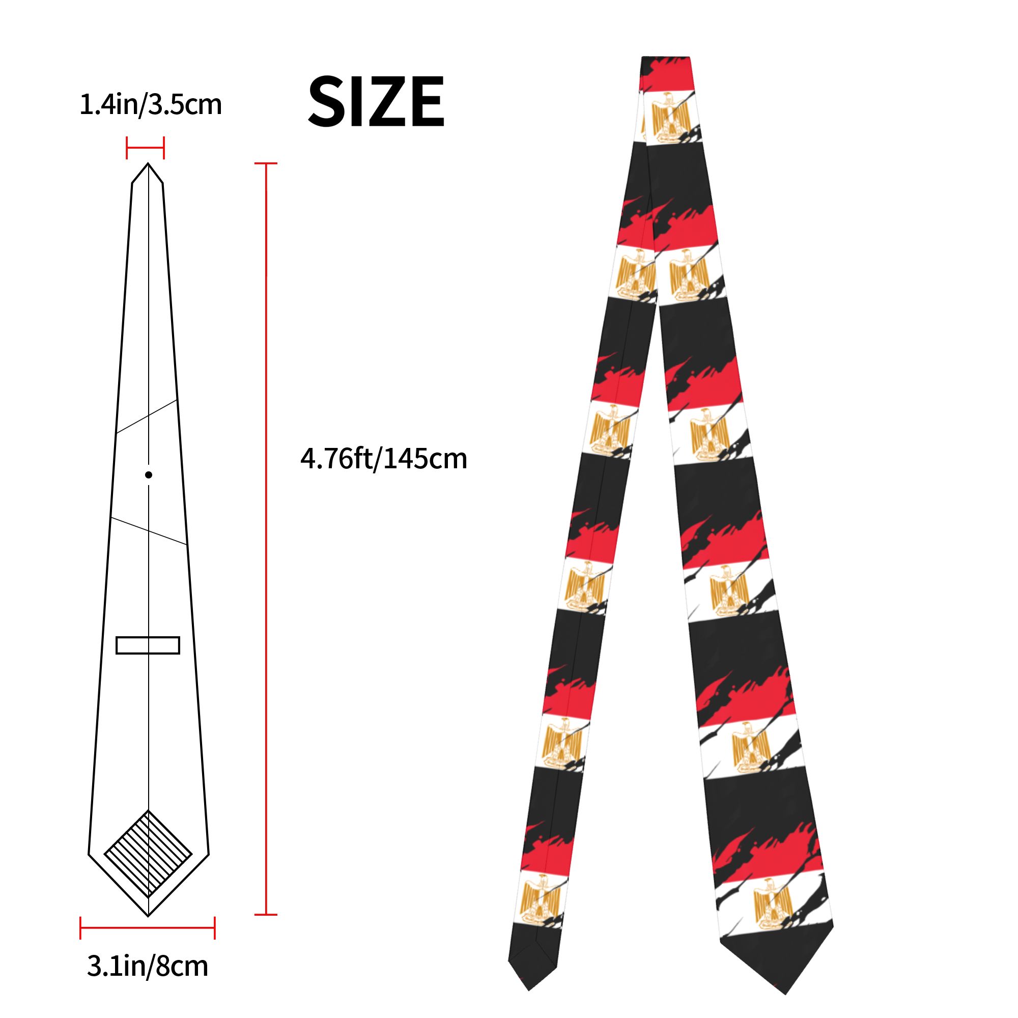 Egypt Egyptian Flag Necktie Un - Women Accessories Egypt recension och pris