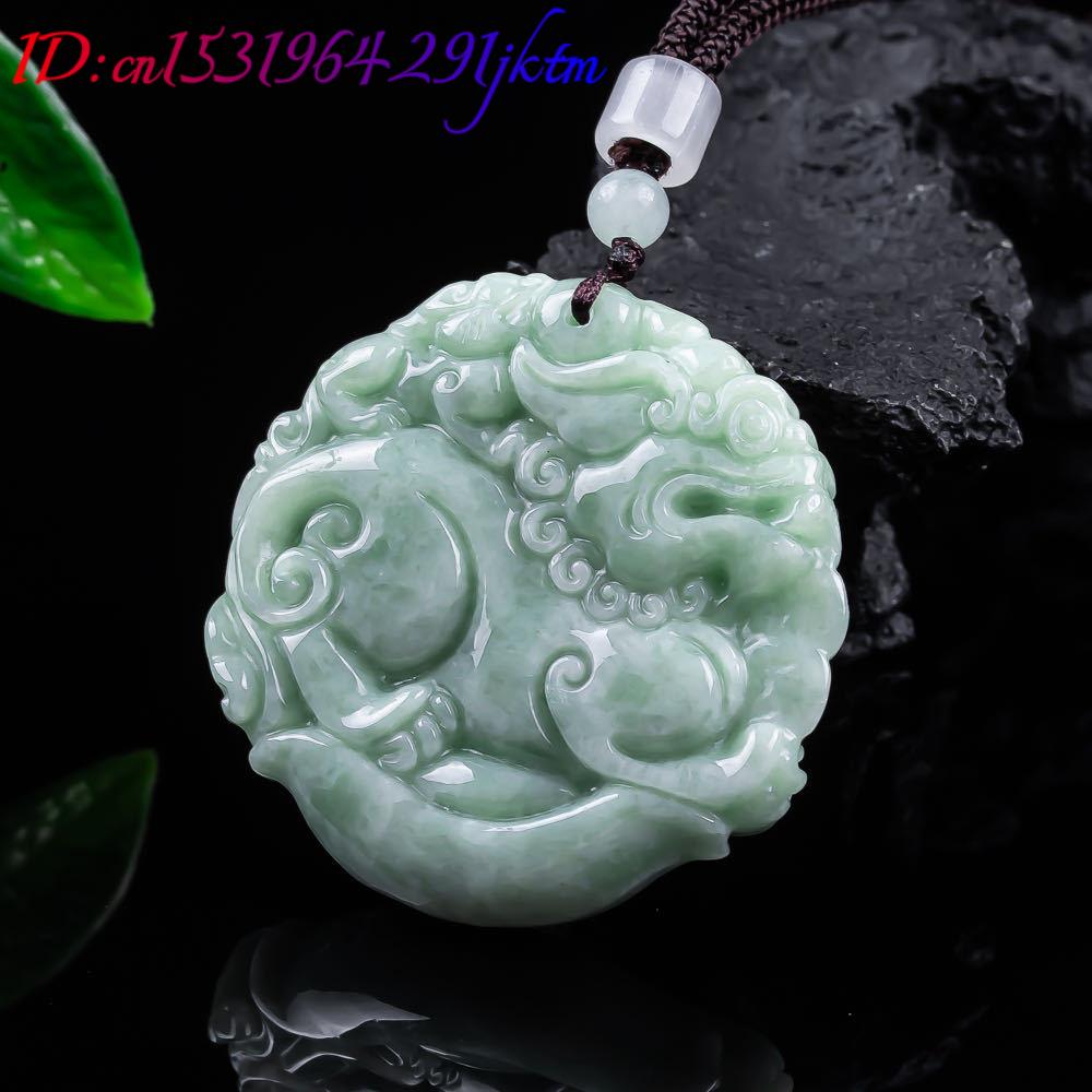 Natural Myanmar Jadeite Pixiu  - Women Accessories For Gift recension och pris